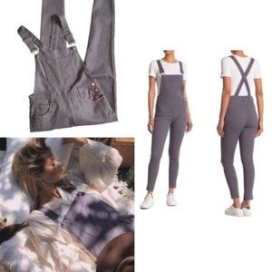 NWT WE WORE WHAT Gray Skinny Overalls  Size  8
